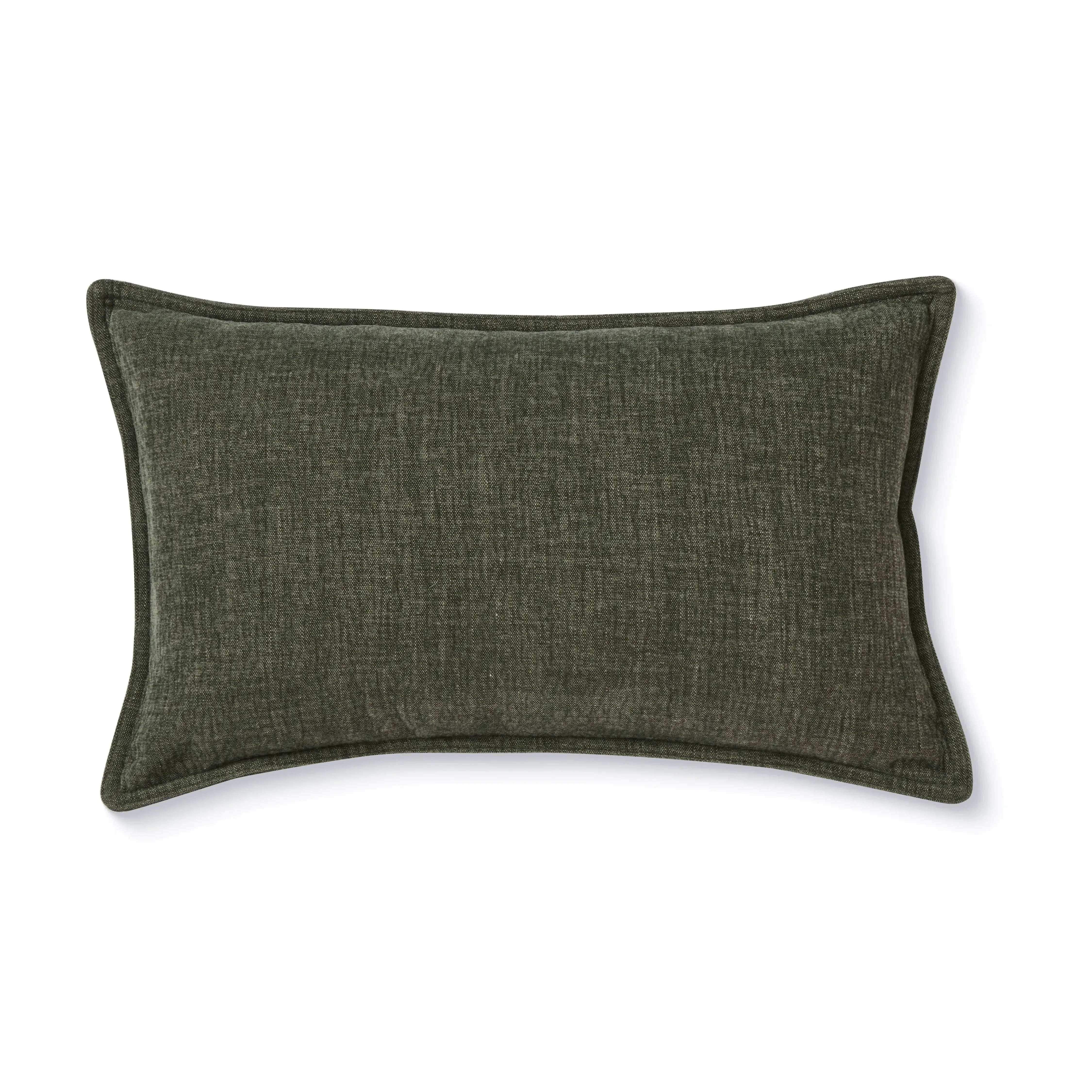 Blake Dark Green Cushion 30x50cm-Soft Furnishings-Madras Link-The Bay Room
