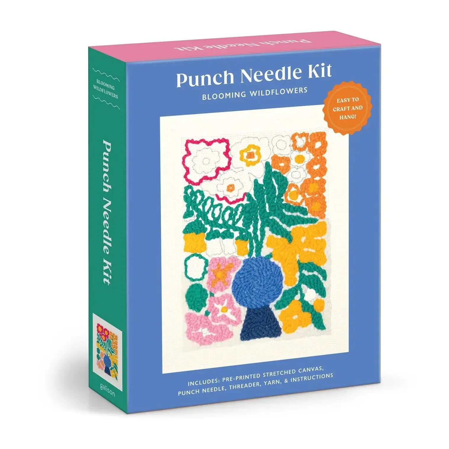 Blooming Wildflowers Punch Needle Kit-Fun & Games-Galison-The Bay Room
