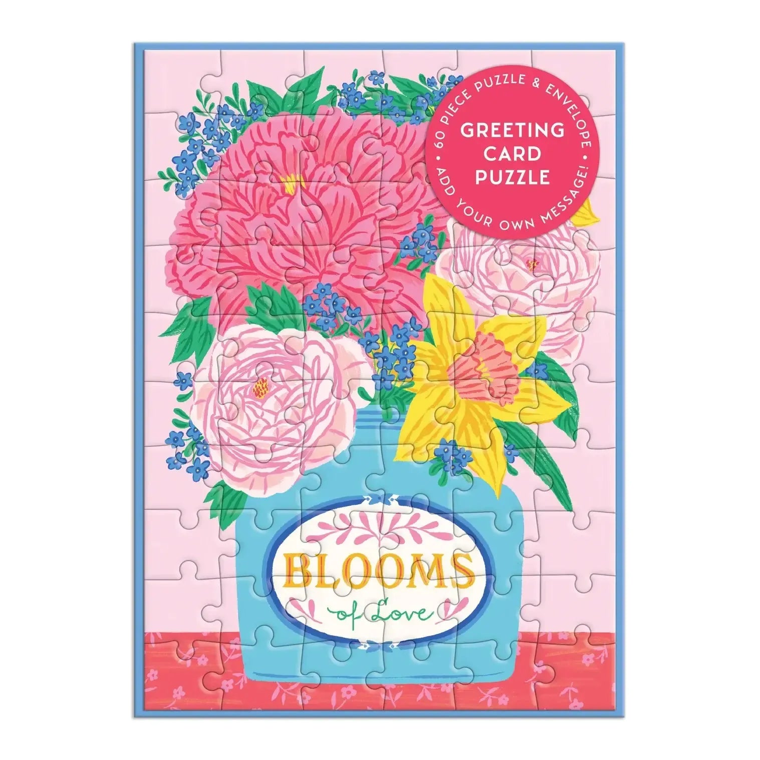 Blooms of Love Greeting Card Puzzle-Fun & Games-Galison-The Bay Room