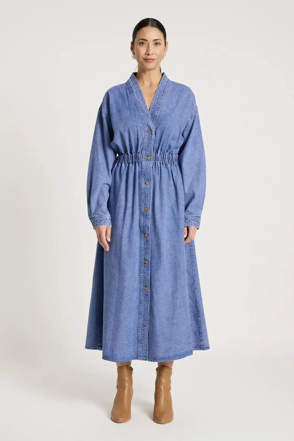 Bodhi Denim Dress - Denim-Dresses-Eb & Ive-The Bay Room