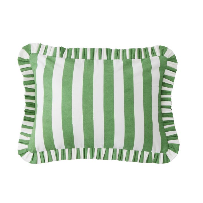 Bonny Cotton Cushion 35x50cm Emerald-Soft Furnishings-Coast To Coast Home-The Bay Room
