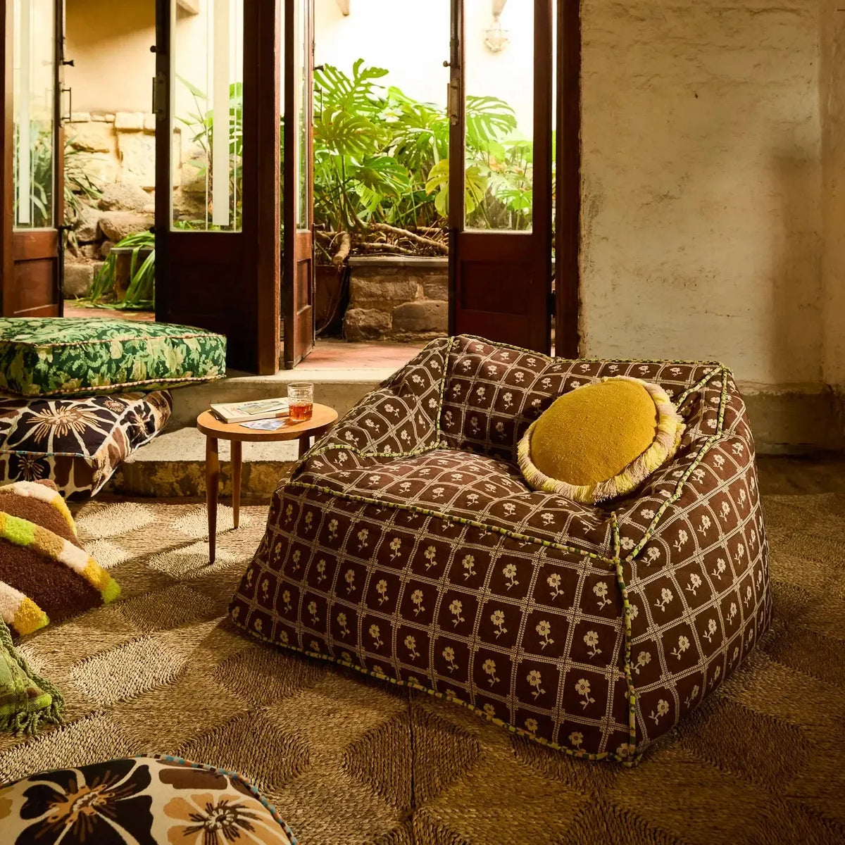 Bonny Jacquard Lounger Cover-Soft Furnishings-Sage & Clare-The Bay Room