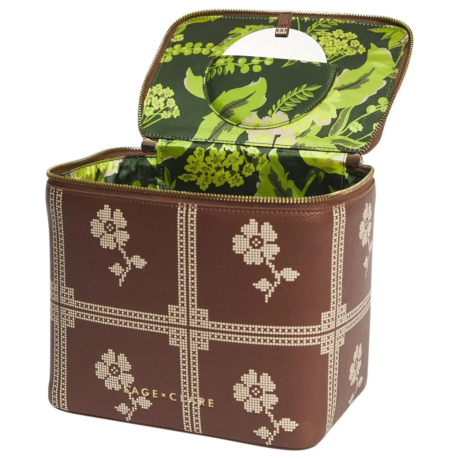 Bonny Medium Vanity Case - Umber-Beauty & Well-Being-Sage & Clare-The Bay Room