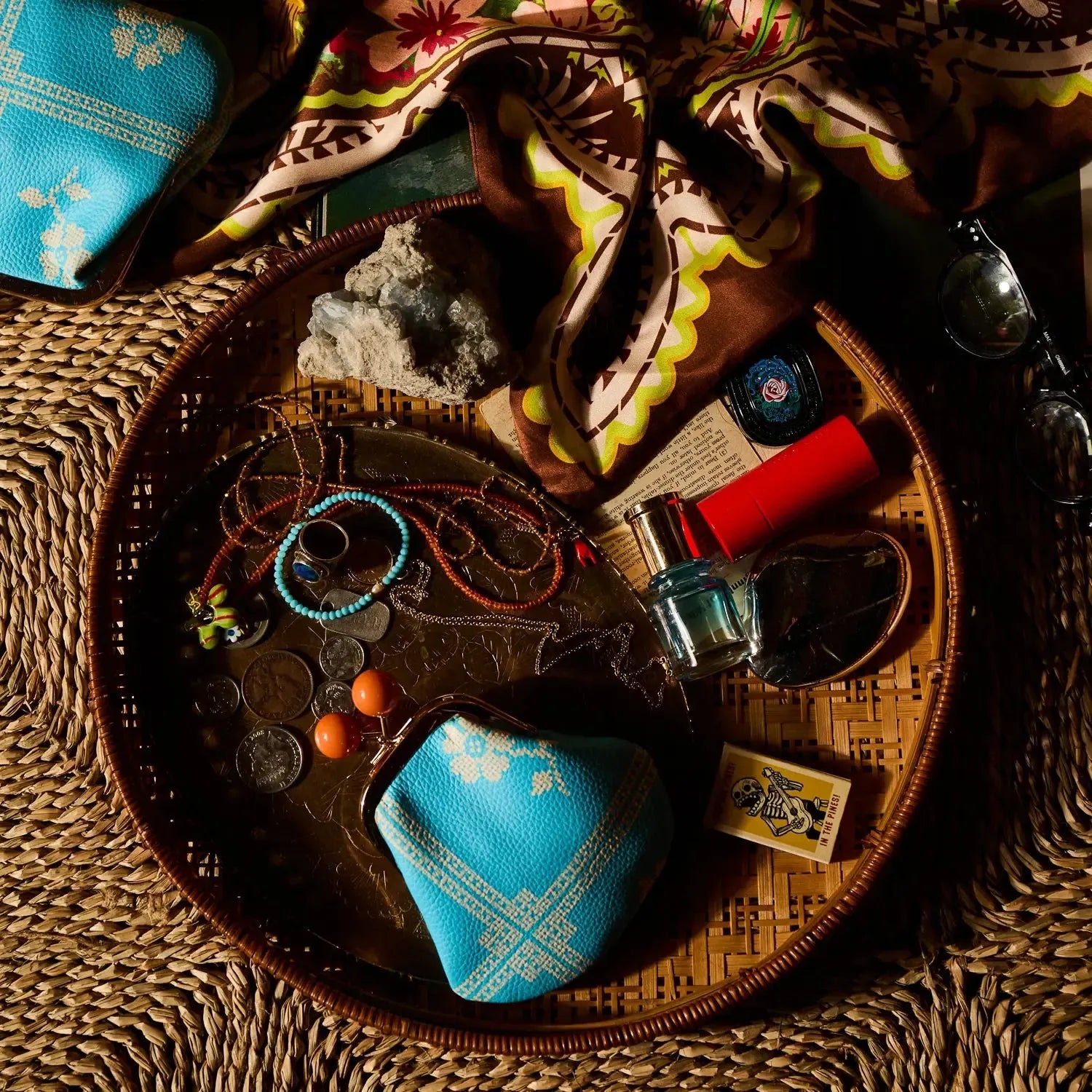 Bonny Small Purse - Turquoise-Bags & Clutches-Sage & Clare-The Bay Room