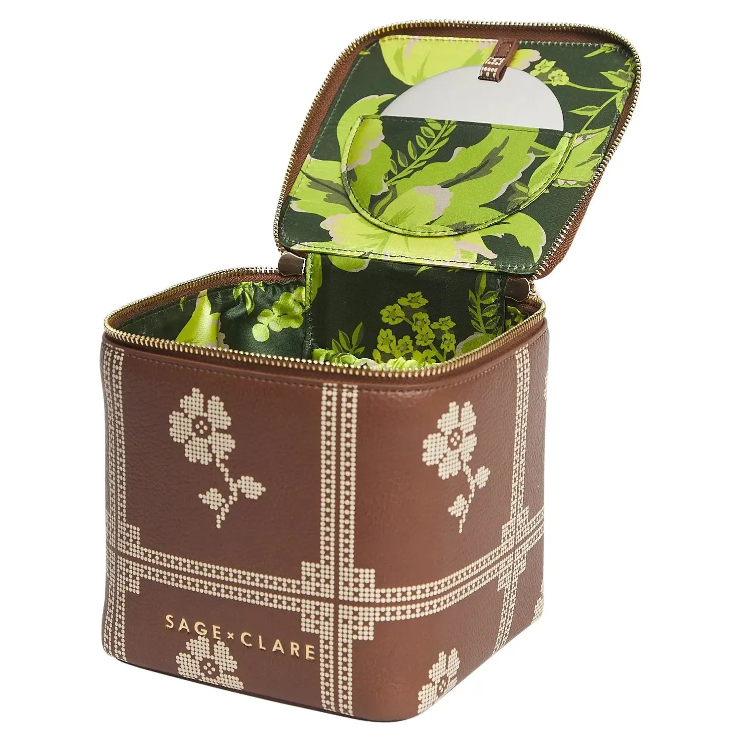Bonny Small Vanity Case - Umber-Beauty & Well-Being-Sage & Clare-The Bay Room