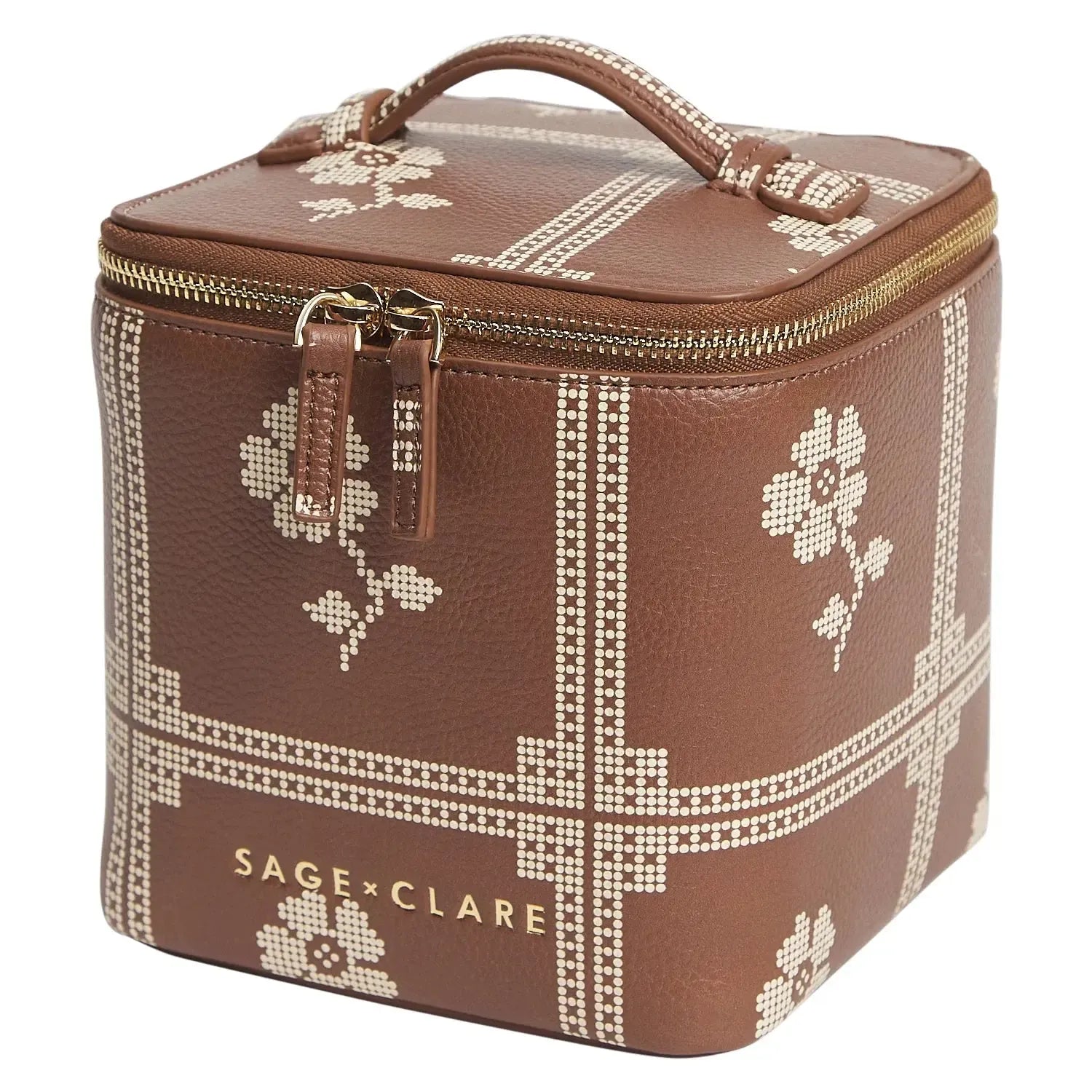 Bonny Small Vanity Case - Umber-Beauty & Well-Being-Sage & Clare-The Bay Room