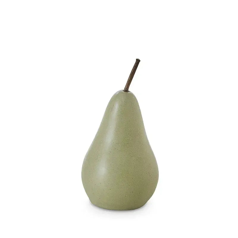 Bosc Pear Green Small 8.5x18cm-Decor Items-Madras Link-The Bay Room