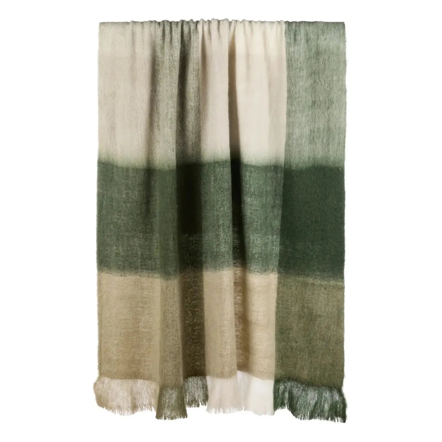 Bowie Wool Blend Throw 130x180cm Green-Soft Furnishings-Amalfi-The Bay Room