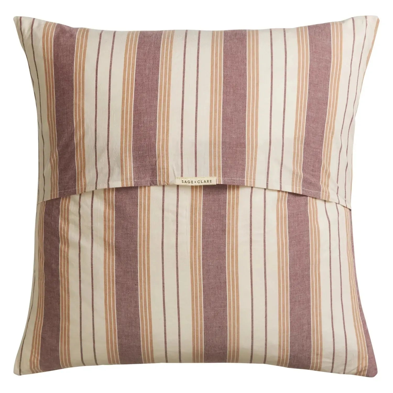 Brigitte Cotton Euro Pillowcase Set - Mahogany-Soft Furnishings-Sage & Clare-The Bay Room