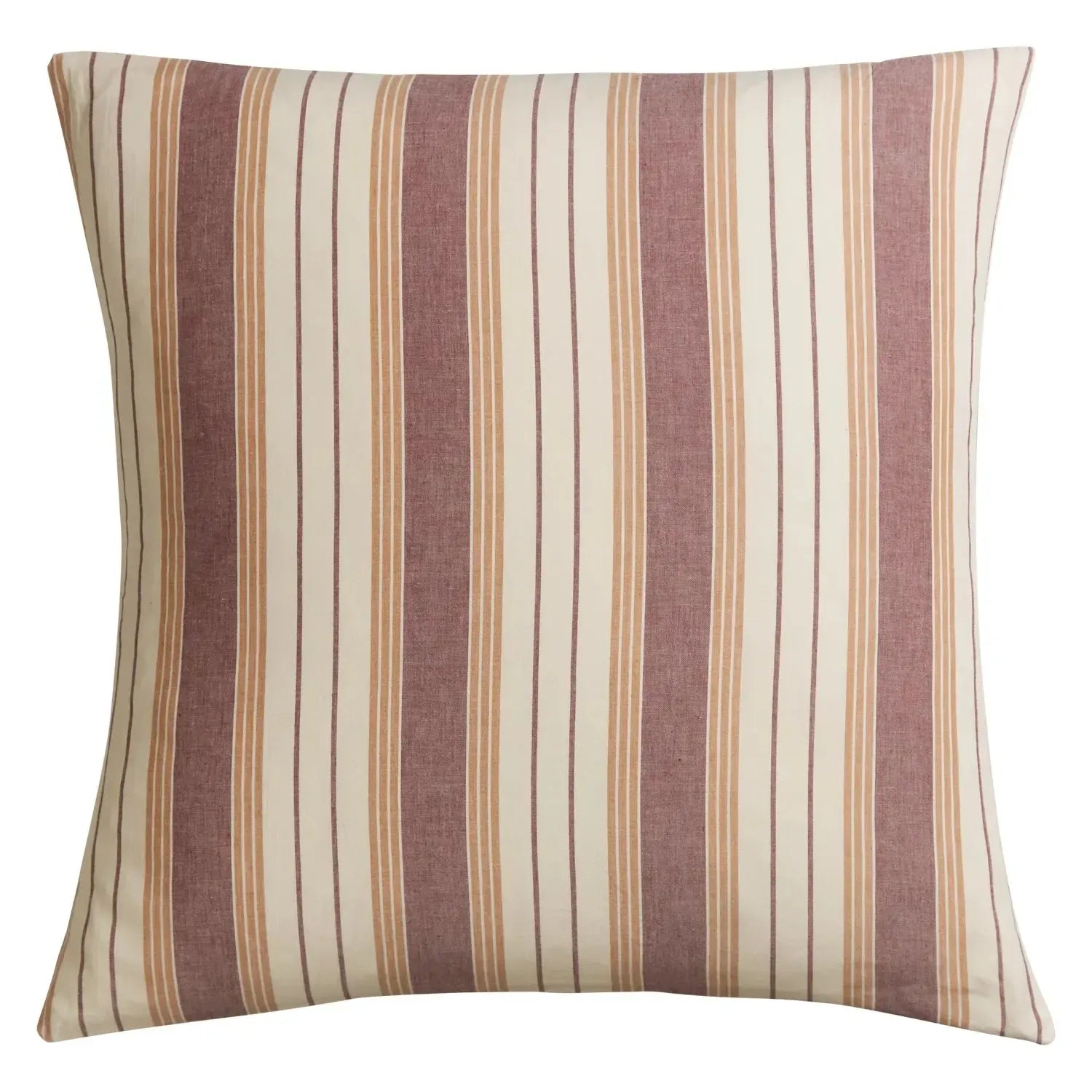 Brigitte Cotton Euro Pillowcase Set - Mahogany-Soft Furnishings-Sage & Clare-The Bay Room