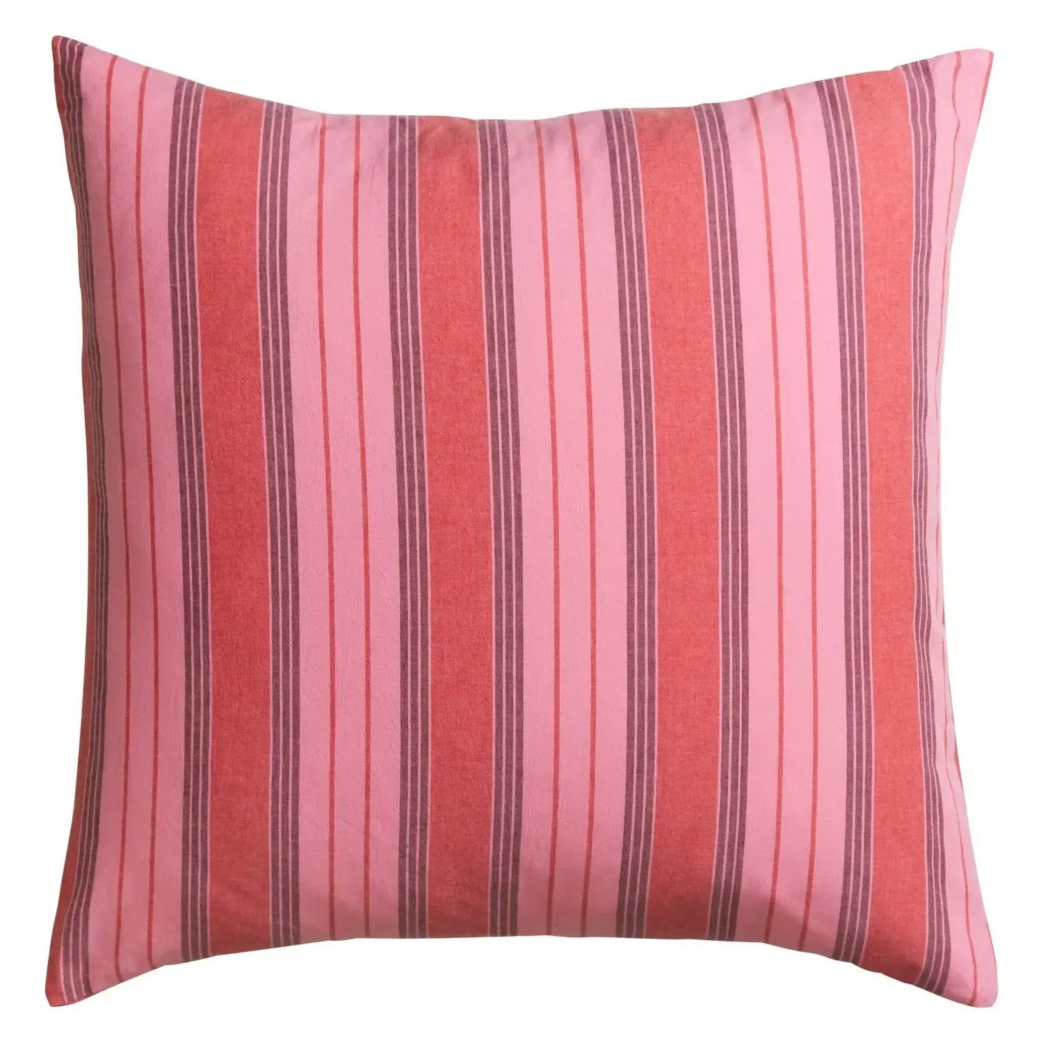 Brigitte Cotton Euro Pillowcase Set - Scarlet-Soft Furnishings-Sage & Clare-The Bay Room