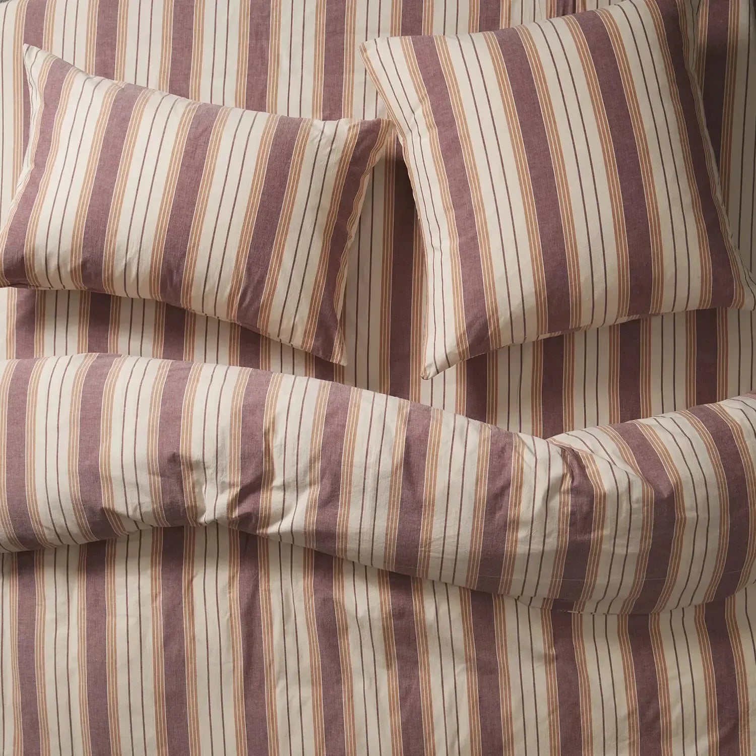 Brigitte Cotton Sheets - Mahogany-Soft Furnishings-Sage & Clare-The Bay Room