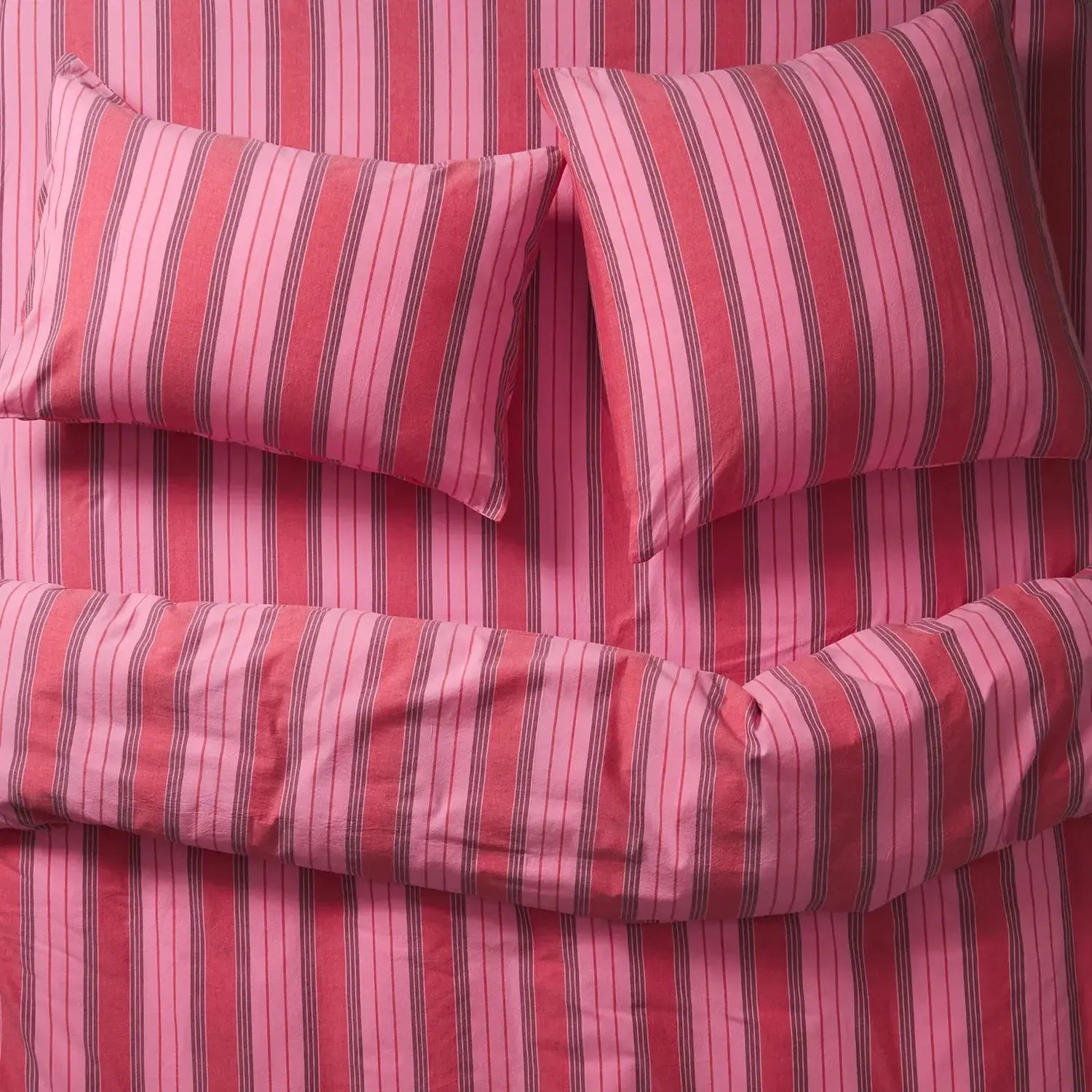 Brigitte Cotton Sheets - Scarlet-Soft Furnishings-Sage & Clare-The Bay Room