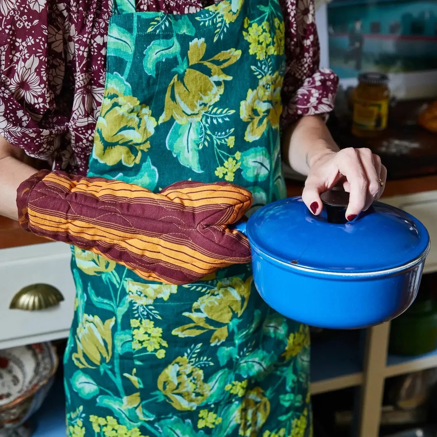 Brigitte Oven Mitt Set-Kitchenware-Sage & Clare-The Bay Room