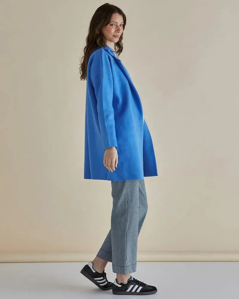 Bristol Coatigan - Blue-Jackets, Coats & Vests-Betty Basics-The Bay Room
