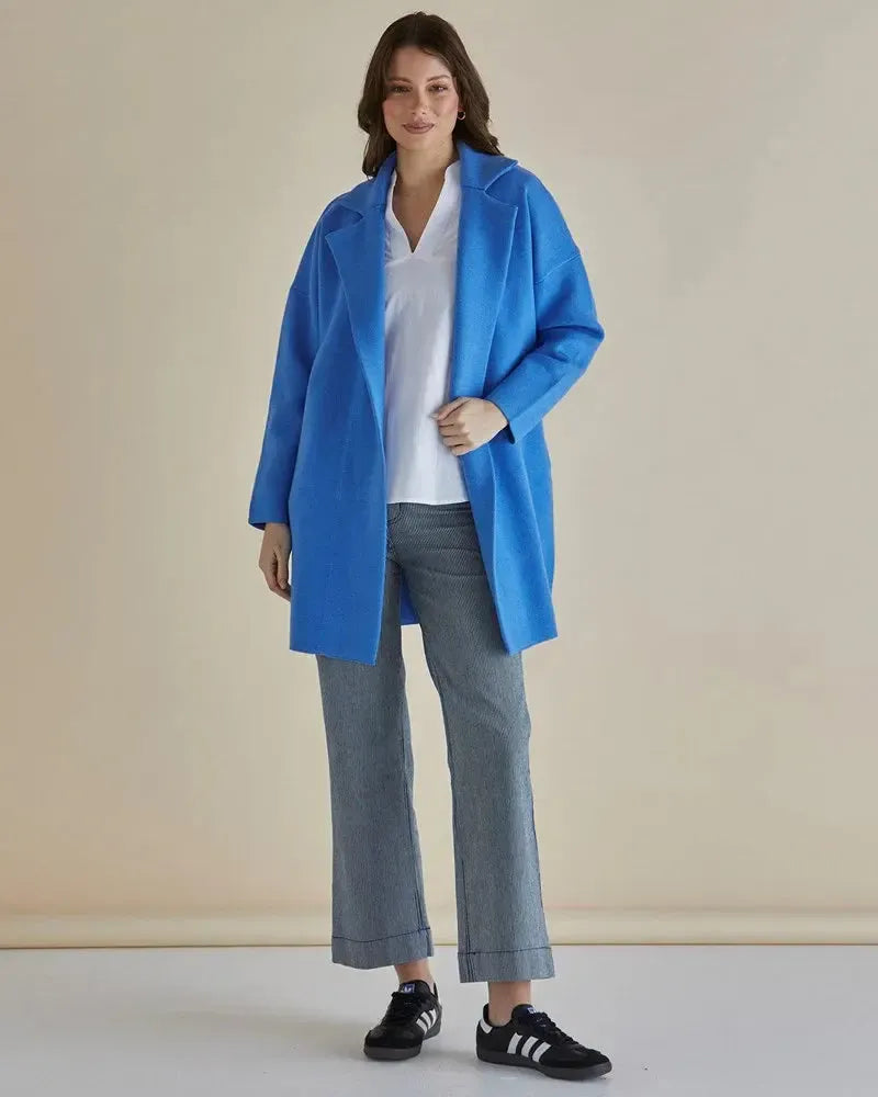 Bristol Coatigan - Blue-Jackets, Coats & Vests-Betty Basics-The Bay Room