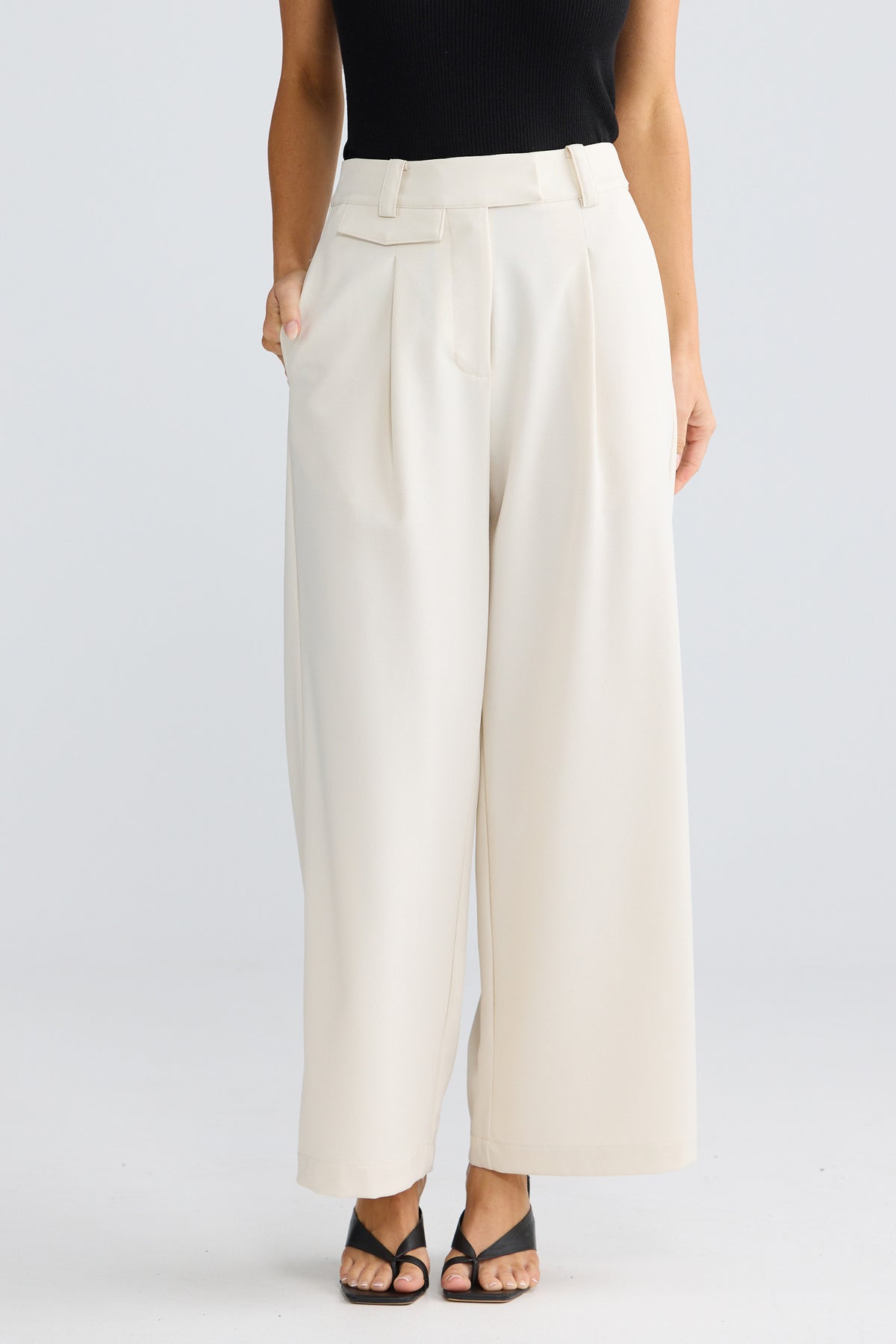Brooke Pant - Cream-Pants-Brave & True-The Bay Room