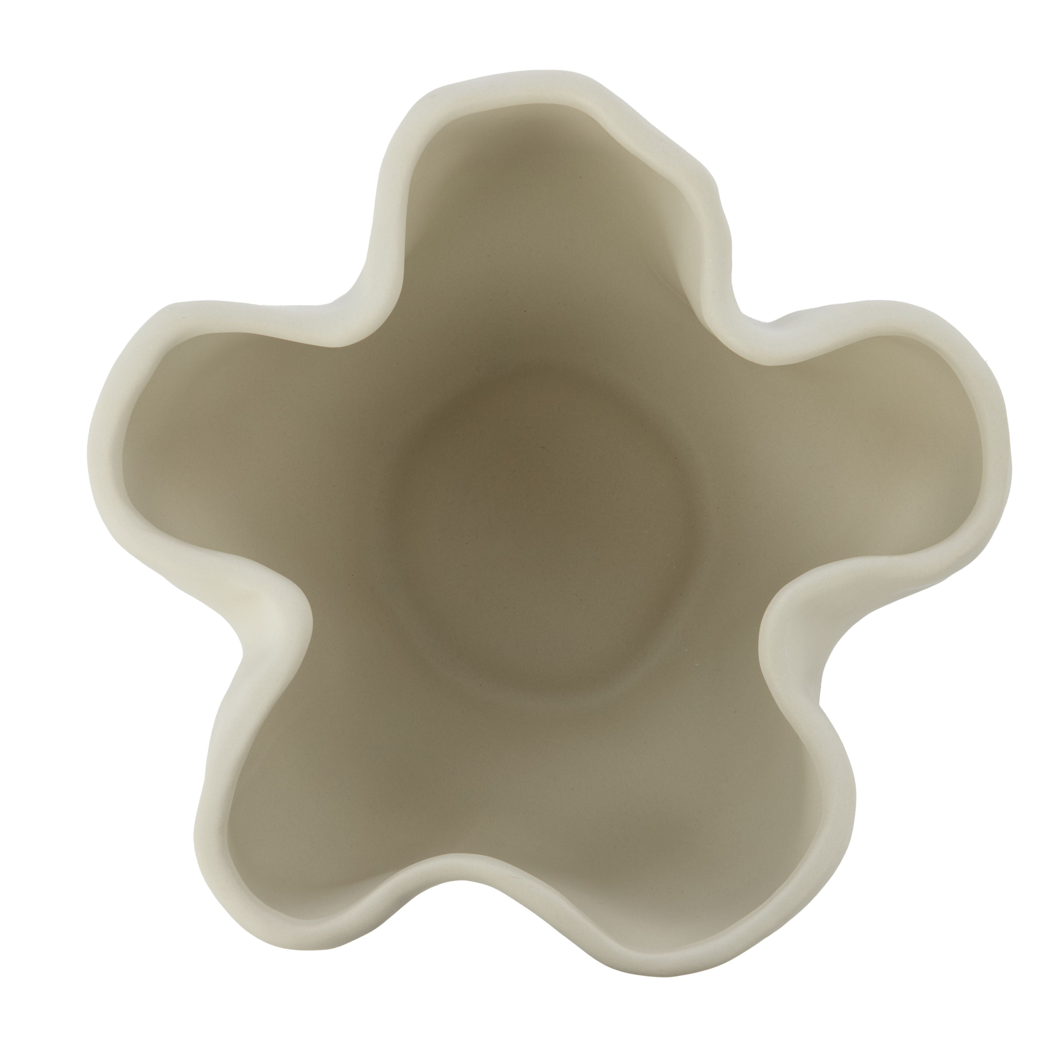 Brooke Vase Cream 26.3x24.3x16cm-Pots, Planters & Vases-Amalfi-The Bay Room