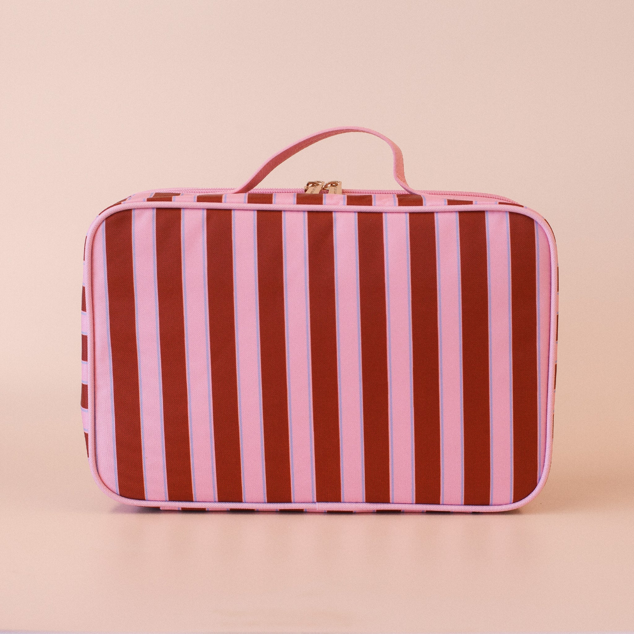 Burgundy Stripe Large Lunch Bag-Nursery & Nurture-Fox & Fallow-The Bay Room