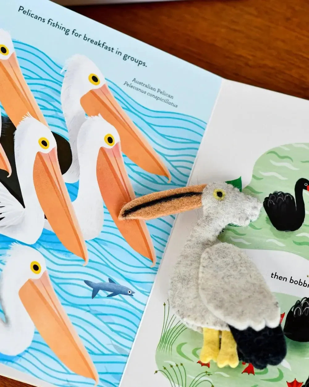Busy Beaks Finger Puppets and Book Set-Toys-Tara Treasures-The Bay Room