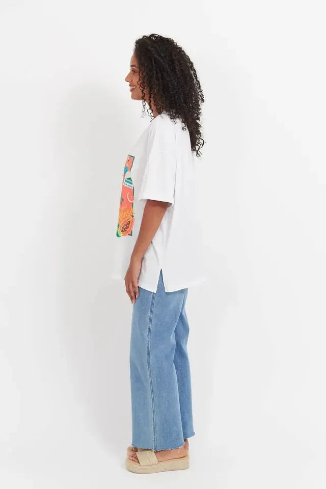 Cabana Tshirt - White-Tops-Haven-The Bay Room
