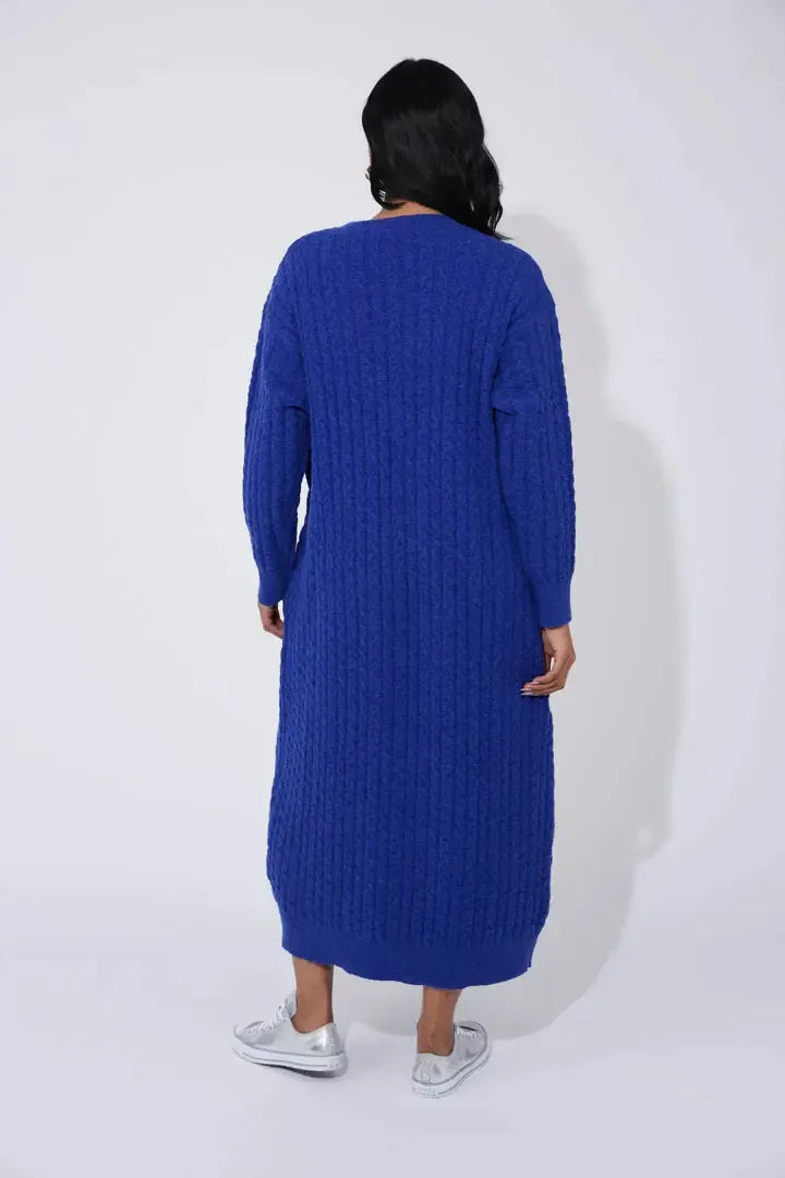 Cadiz Knit Dress - Cobalt-Dresses-Haven-The Bay Room