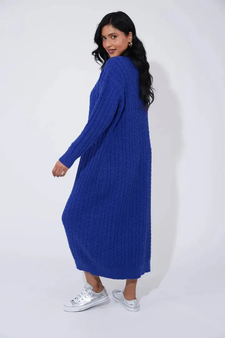 Cadiz Knit Dress - Cobalt-Dresses-Haven-The Bay Room