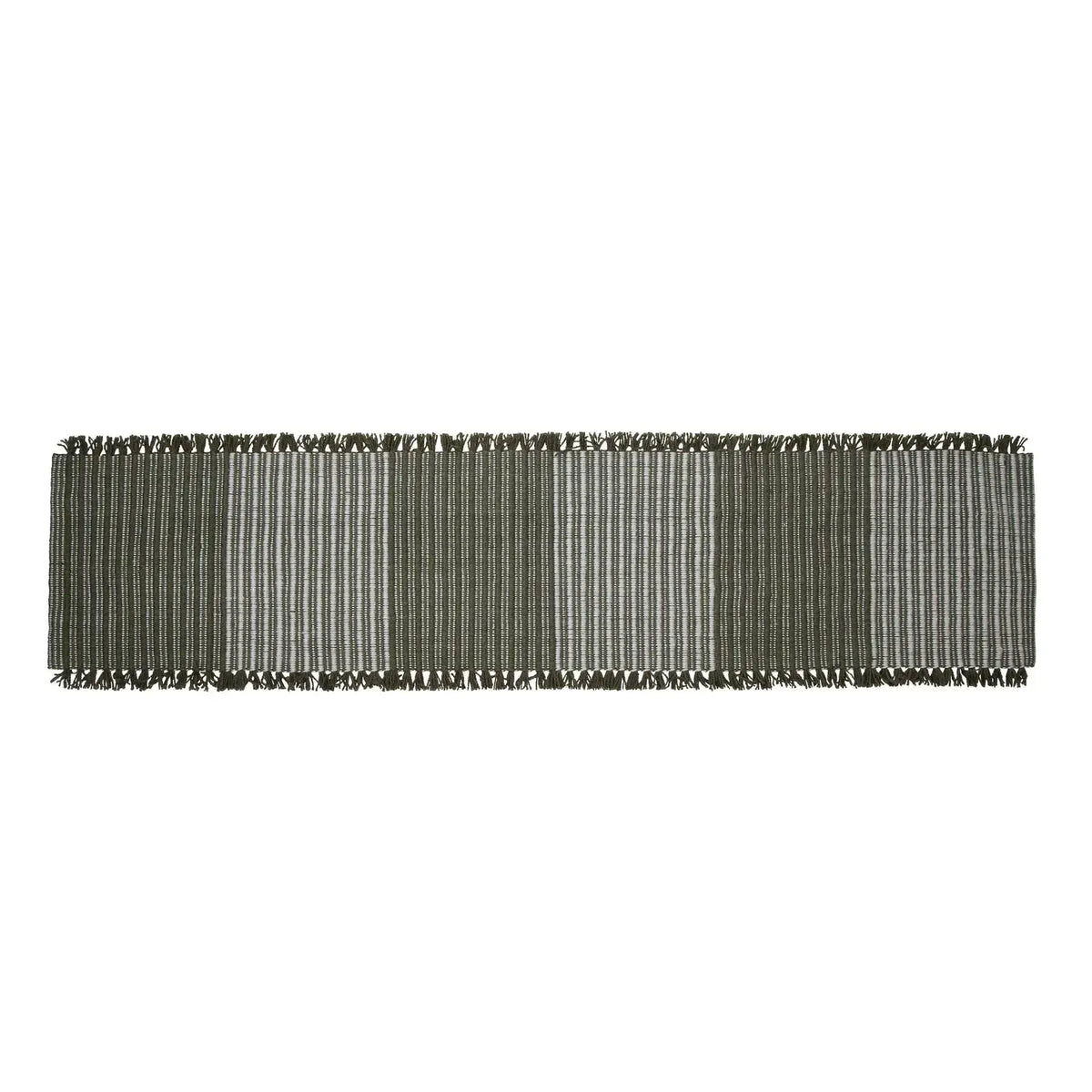 Cai Table Runner 35x140cm Green & Natural-Decor Items-Amalfi-The Bay Room