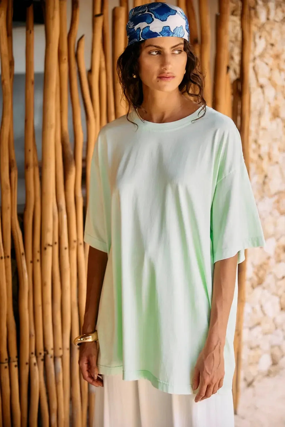 Caldera Oversize Tshirt - Mint-Tops-Eb & Ive-The Bay Room