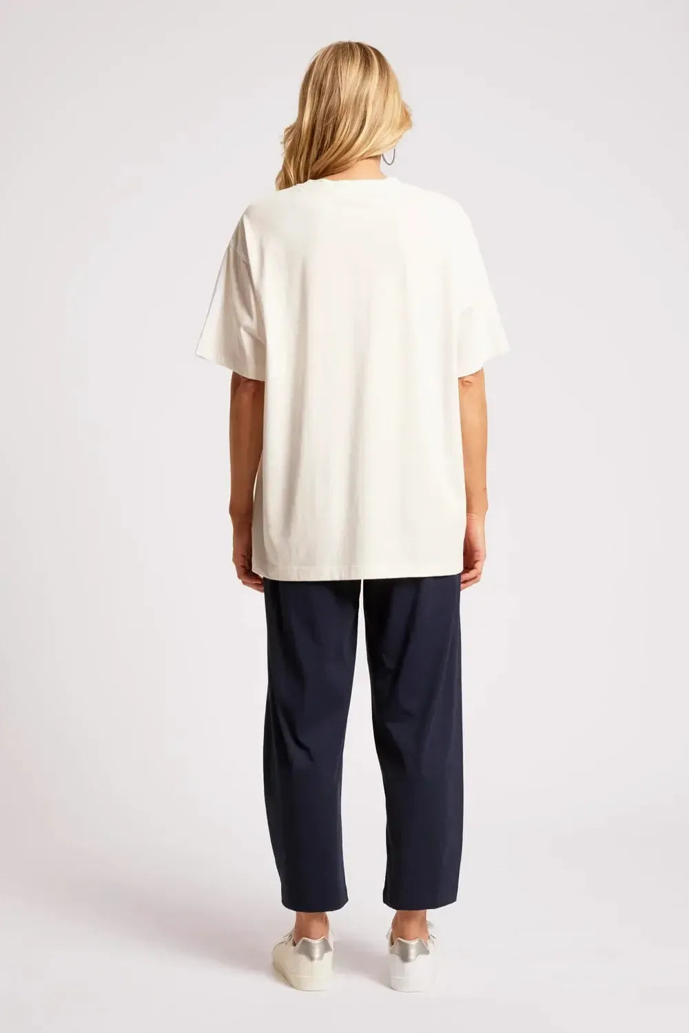 Caldera Oversize Tshirt - White-Tops-Eb & Ive-The Bay Room