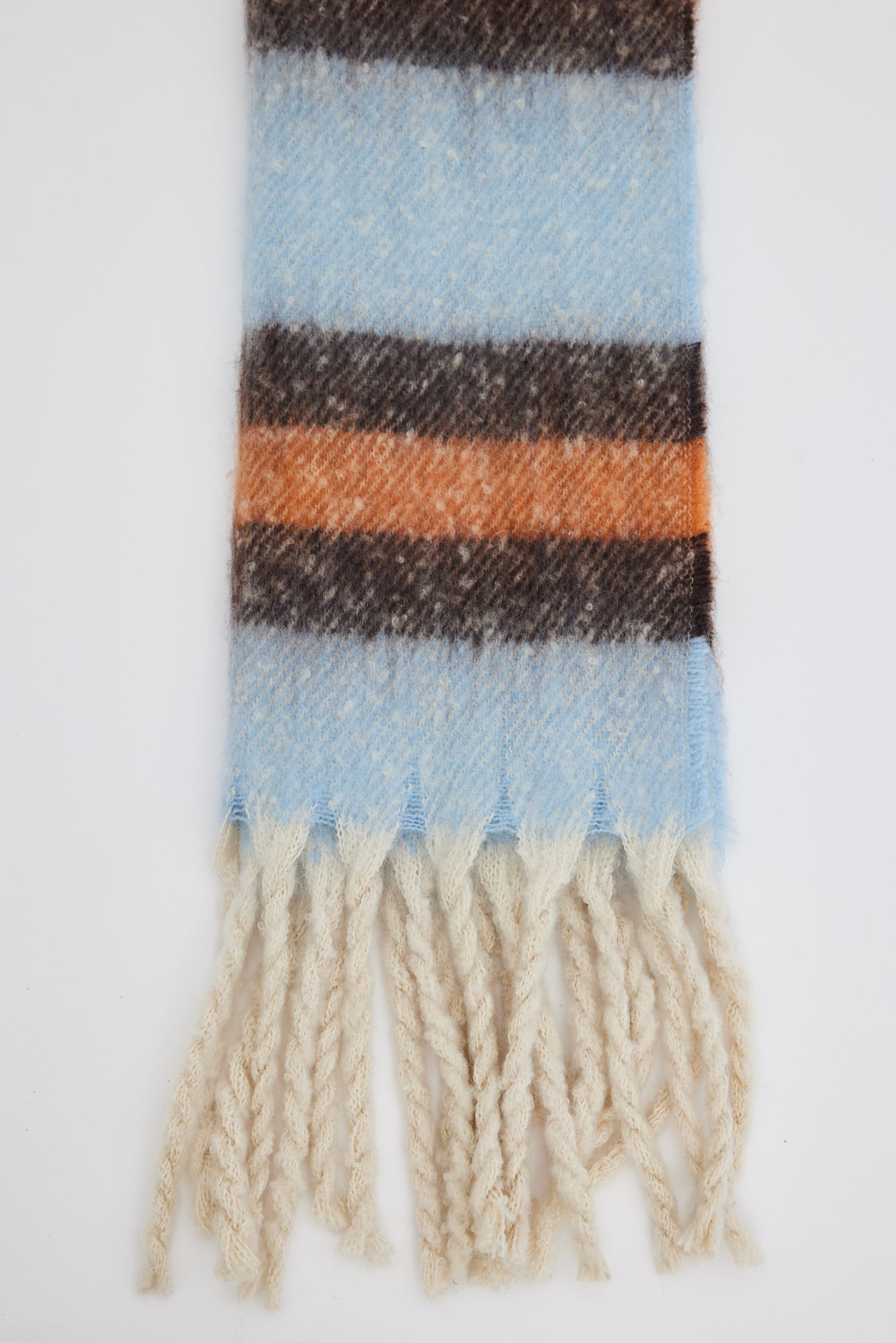 Cameron Scarf - Light Blue/Brown-Scarves, Belts & Gloves-Holiday-The Bay Room