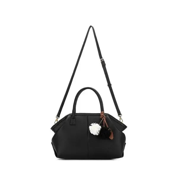 Camryn Black 3 Piece Bowler Bag-Bags & Clutches-Black Caviar Designs-The Bay Room