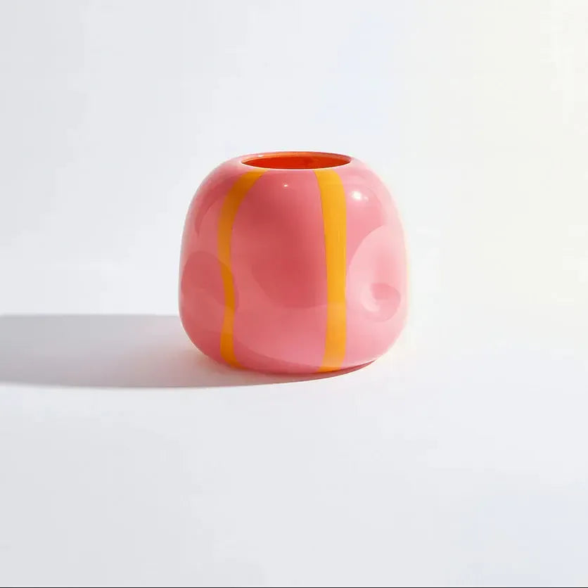 Candy Small Pink Vase-Pots, Planters & Vases-Ben David by KAS-The Bay Room