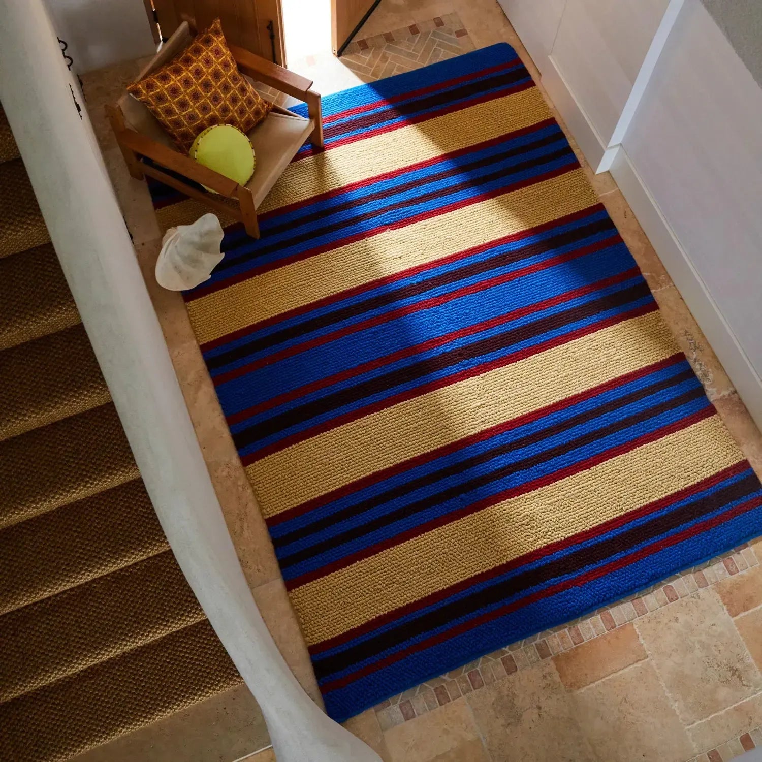 Capi Knot Rug - Azure-Soft Furnishings-Sage & Clare-The Bay Room