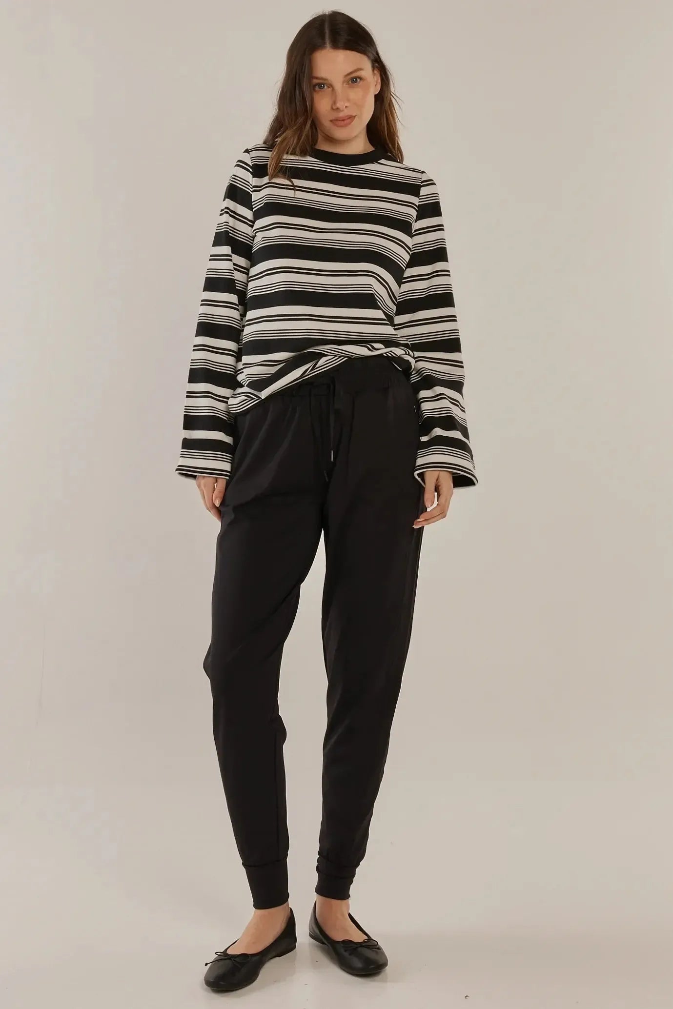 Cara Travel Jogger - Black-Pants-Betty Basics-The Bay Room