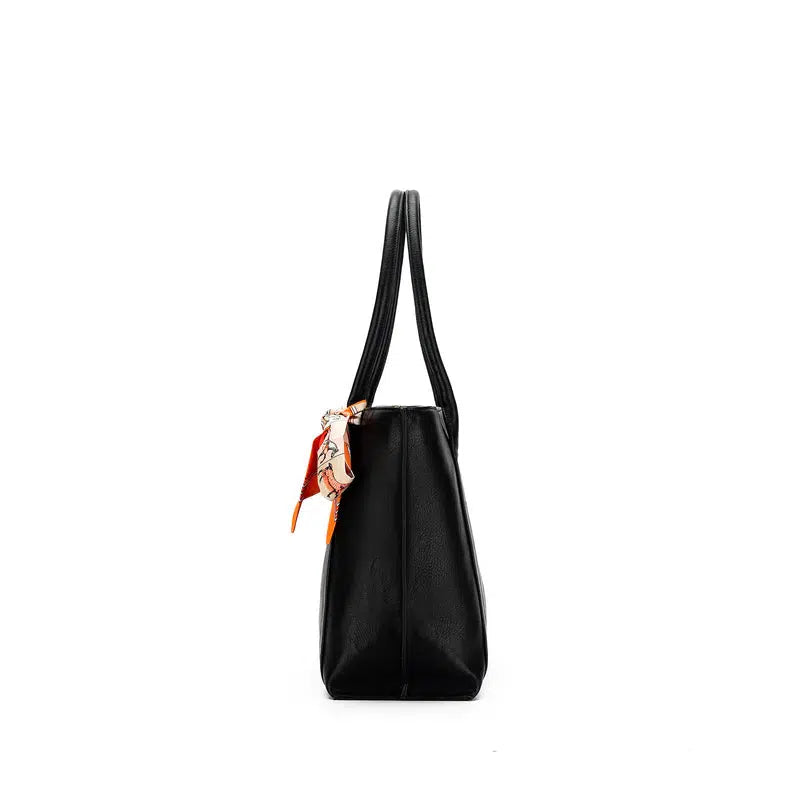 Carolyn 3 Piece Handbag Set - Black-Bags & Clutches-Black Caviar Designs-The Bay Room