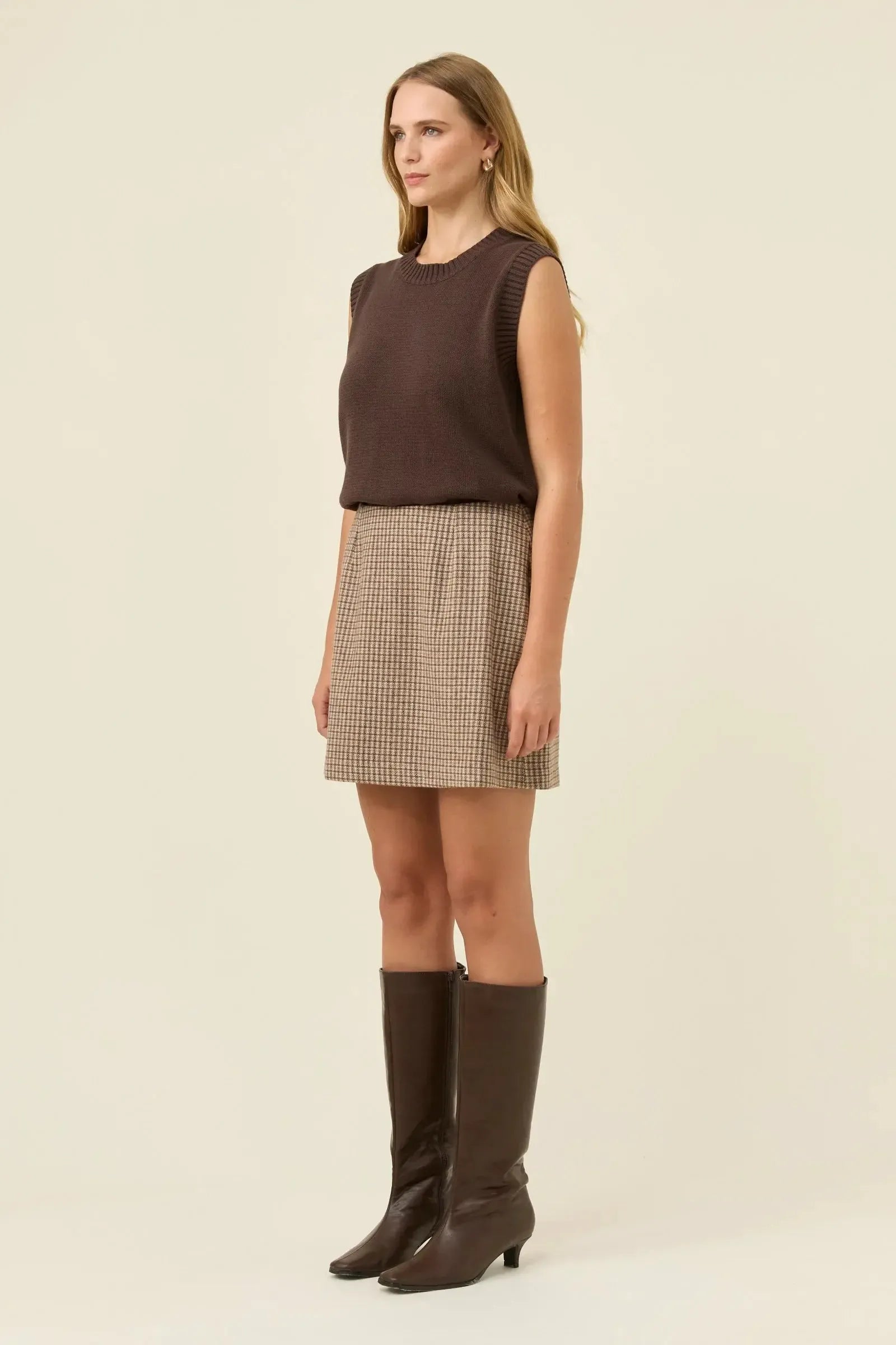 Cassidy Skirt - Taupe-Isle Of Mine-The Bay Room