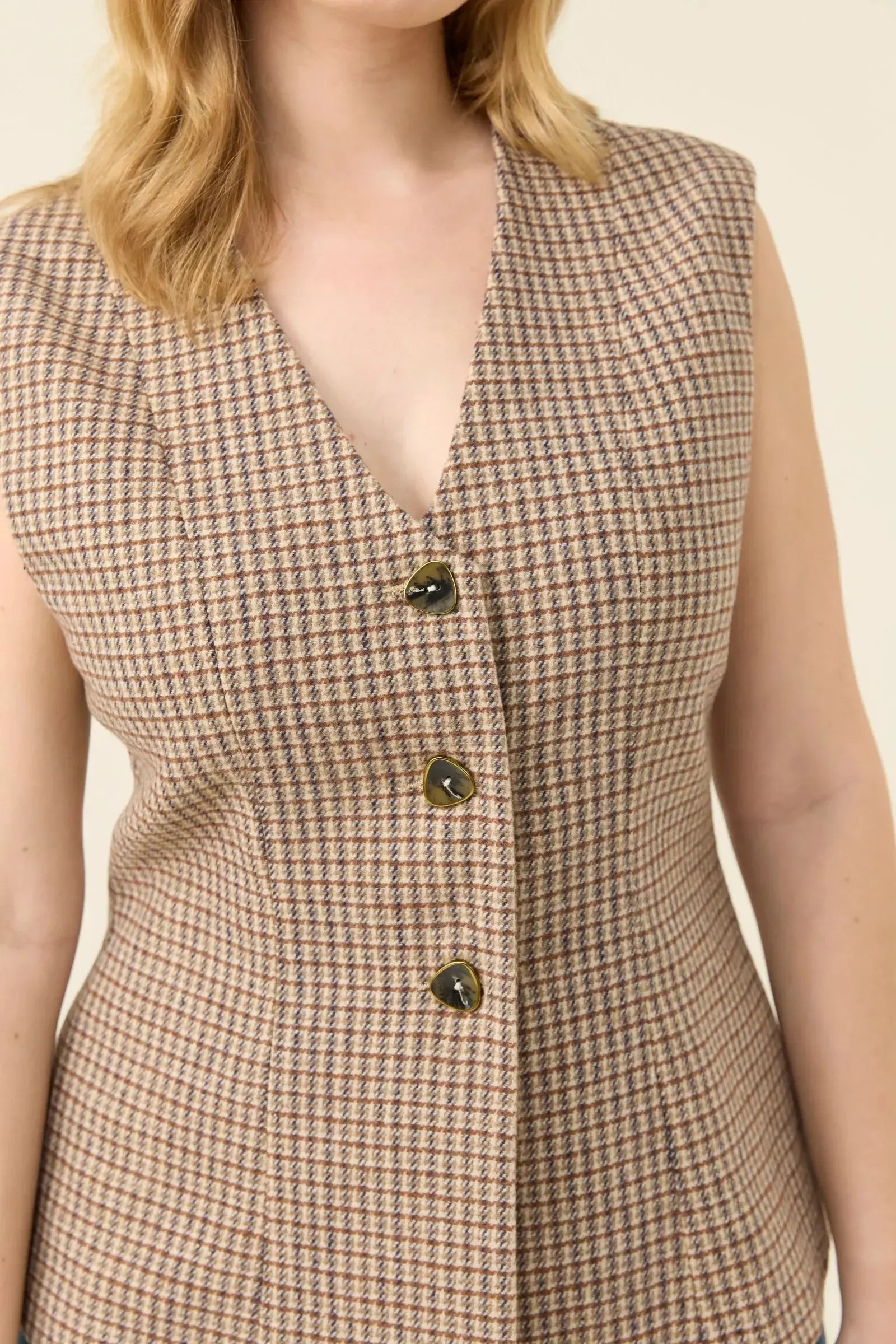 Cassidy Vest - Taupe-Isle Of Mine-The Bay Room
