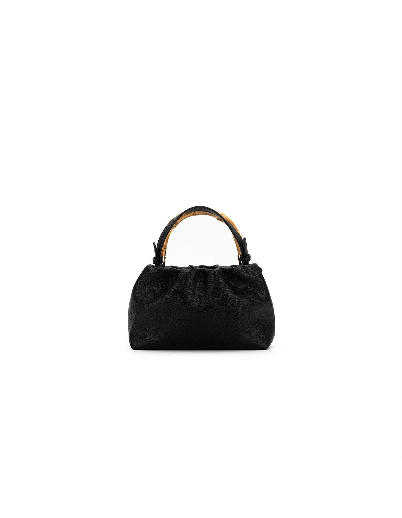 Catalina Black Bamboo Handle Crossbody Bag-Bags & Clutches-Black Caviar Designs-The Bay Room