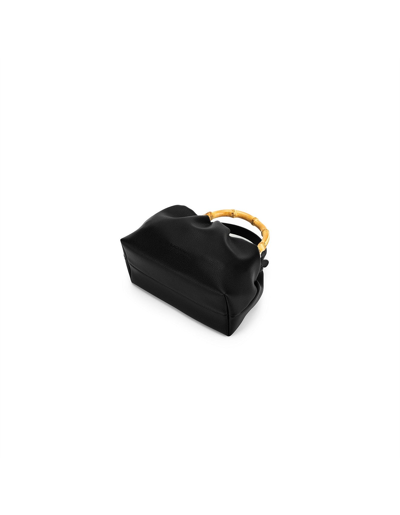 Catalina Black Bamboo Handle Crossbody Bag-Bags & Clutches-Black Caviar Designs-The Bay Room