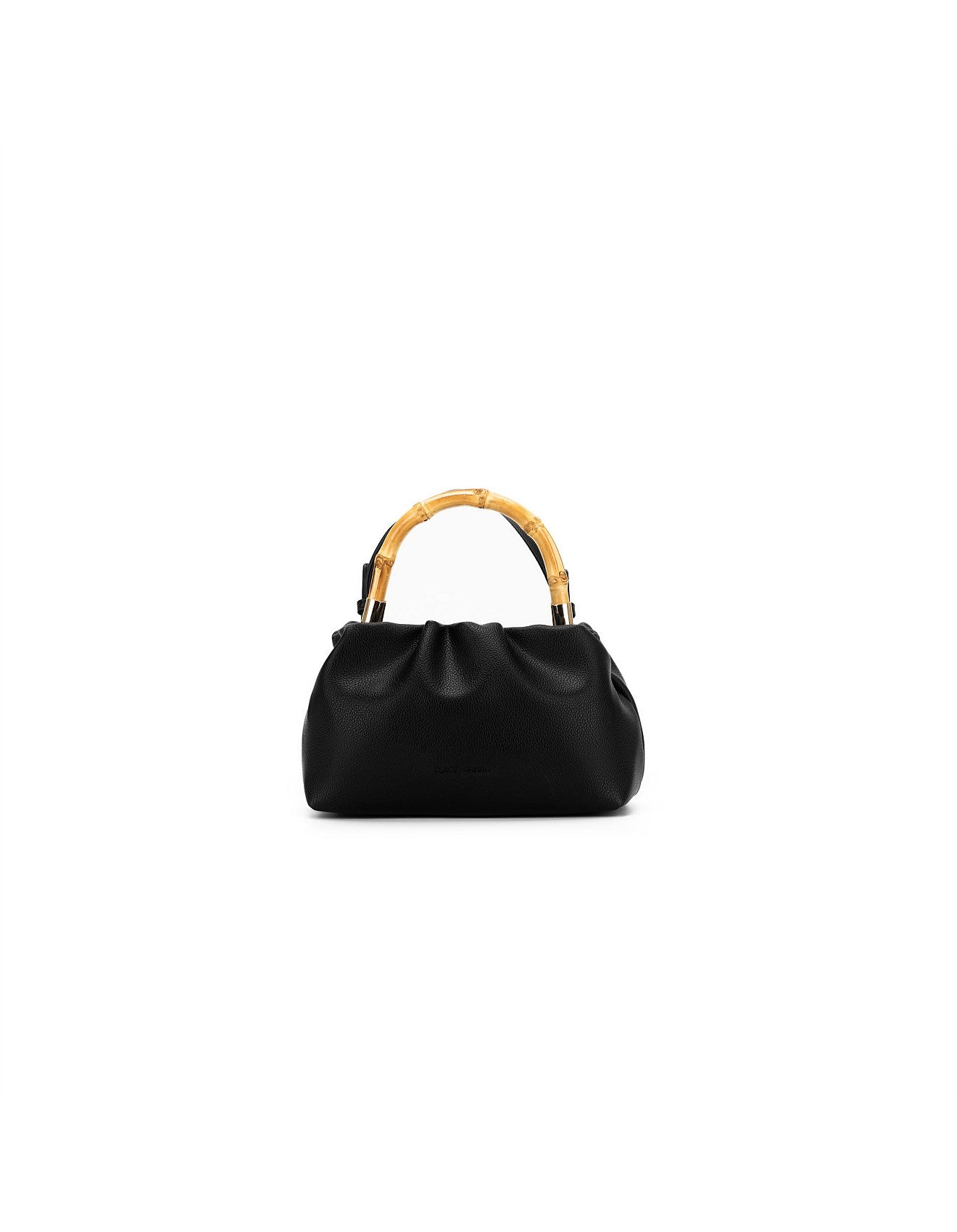 Catalina Black Bamboo Handle Crossbody Bag-Bags & Clutches-Black Caviar Designs-The Bay Room
