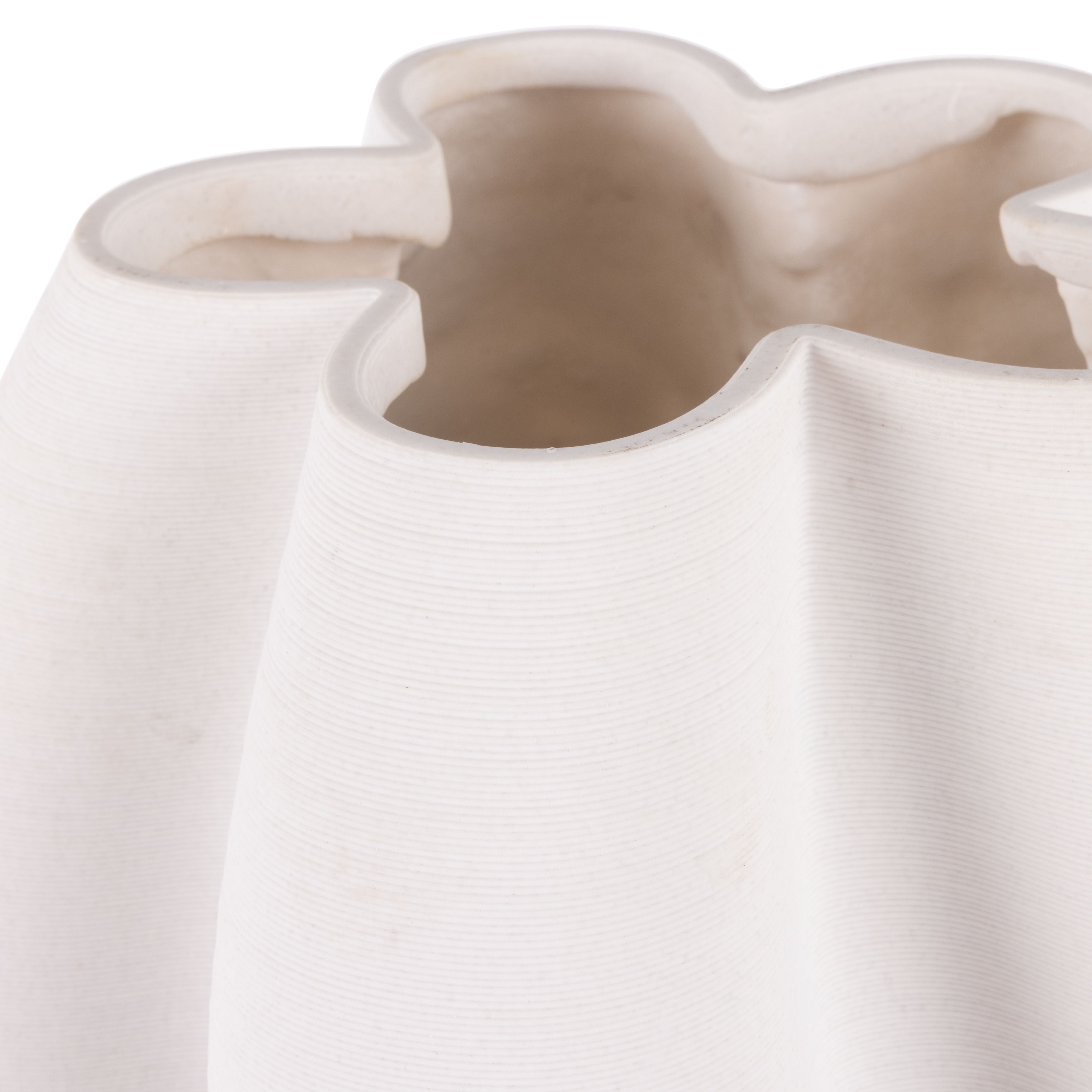 Celine Vessel White 24x24x31cm-Pots, Planters & Vases-Rogue Home-The Bay Room