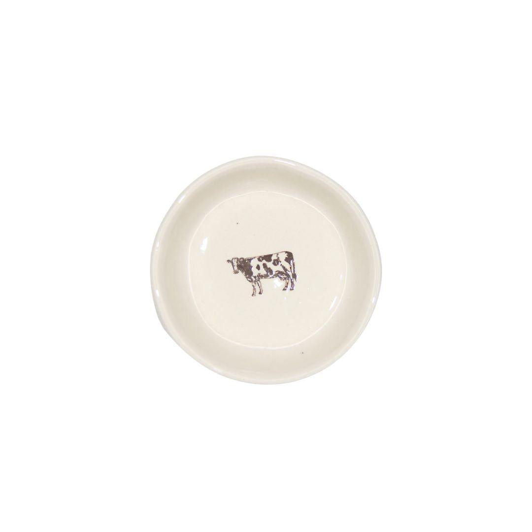 Ceramic Dish Cow-Decor Items-DWBH-The Bay Room