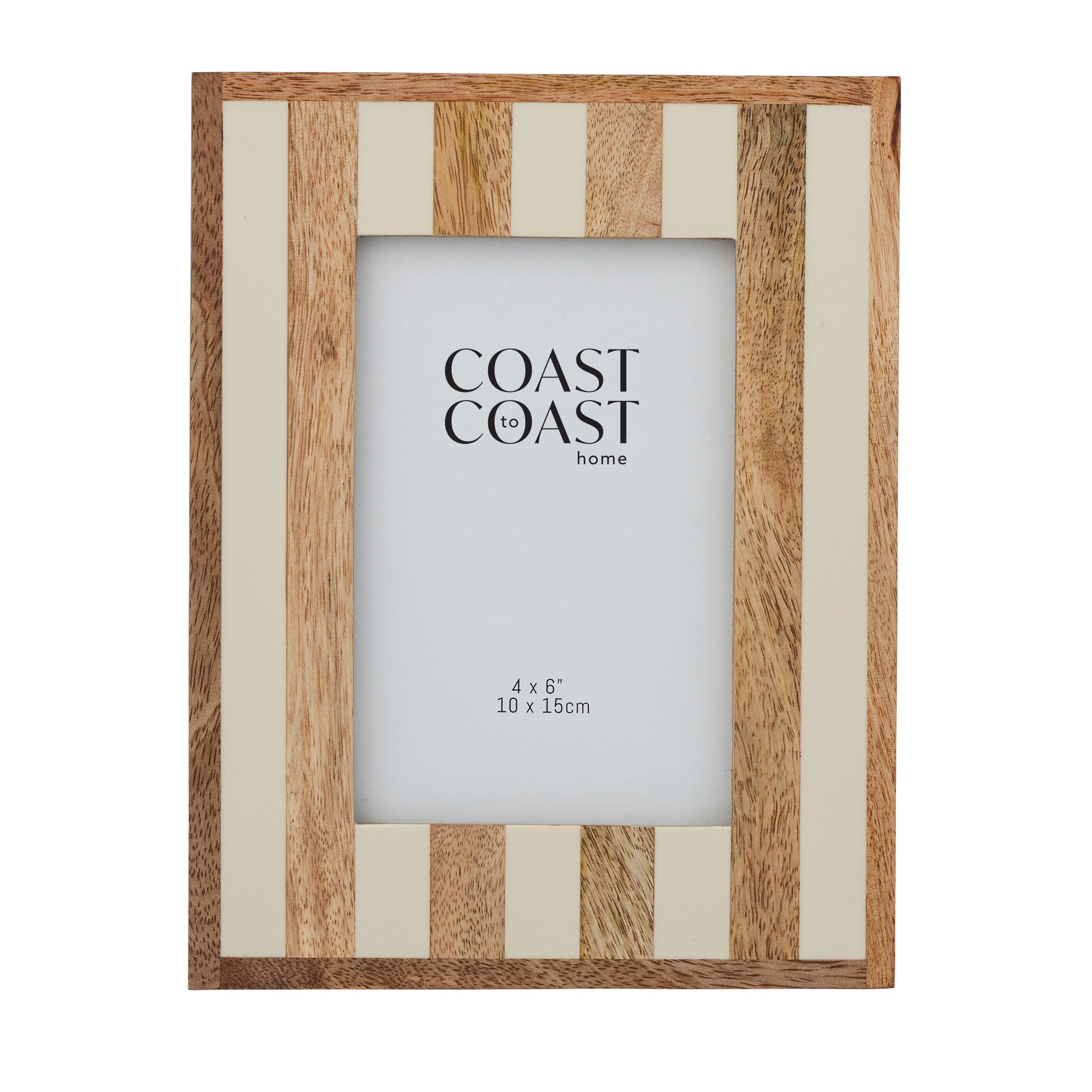 Ceres Wood/Resin 4x6" Photo Frame 16x21cm Ivory-Decor Items-Coast To Coast Home-The Bay Room