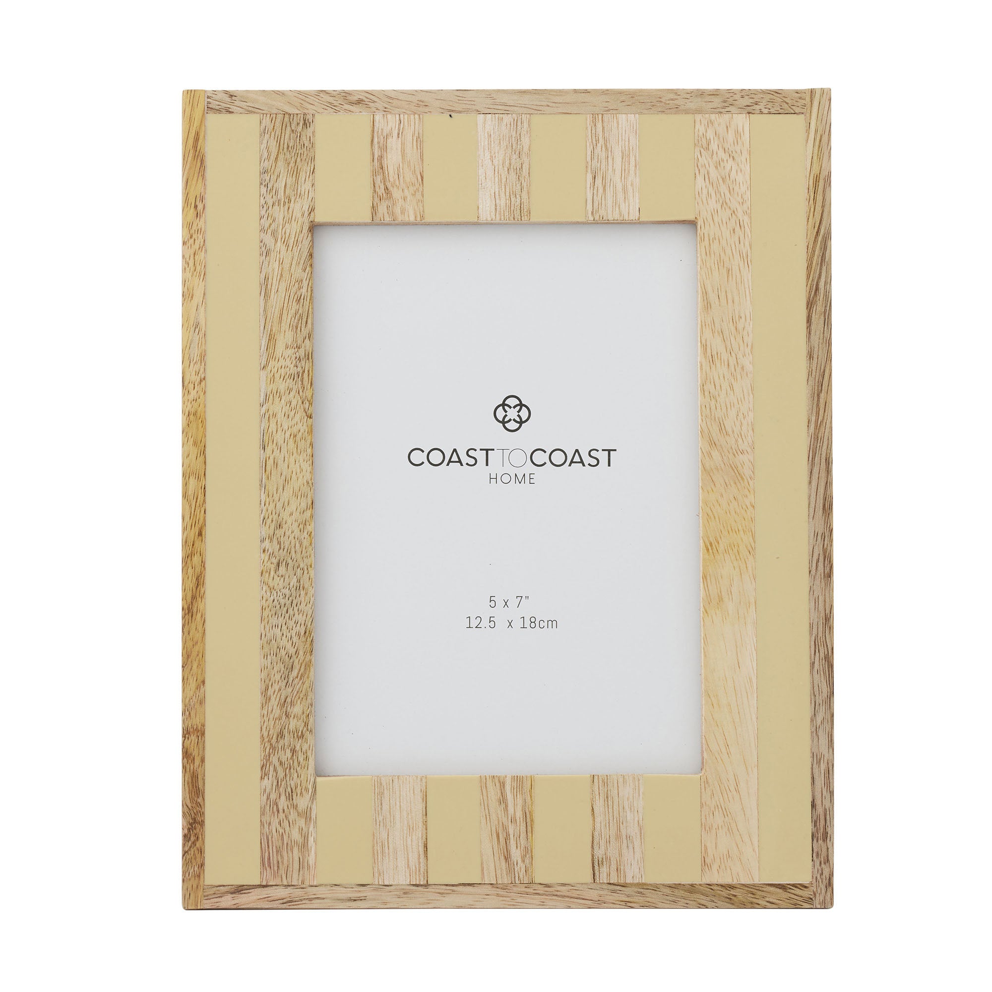 Ceres Wood/Resin 5x7" Photo Frame 19x24cm - Butter-Decor Items-Coast To Coast Home-The Bay Room