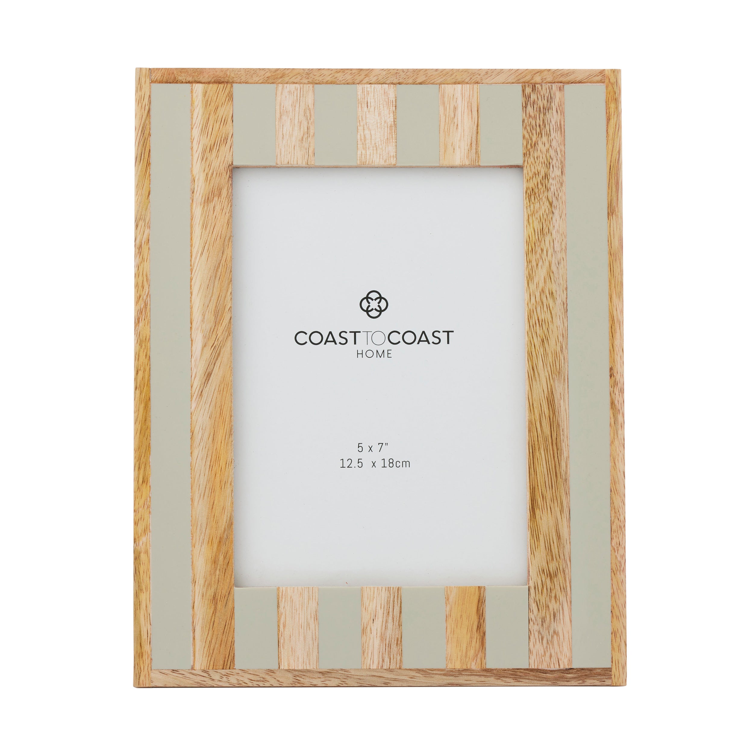 Ceres Wood/Resin 5x7" Photo Frame 19x24cm - Sage-Decor Items-Coast To Coast Home-The Bay Room