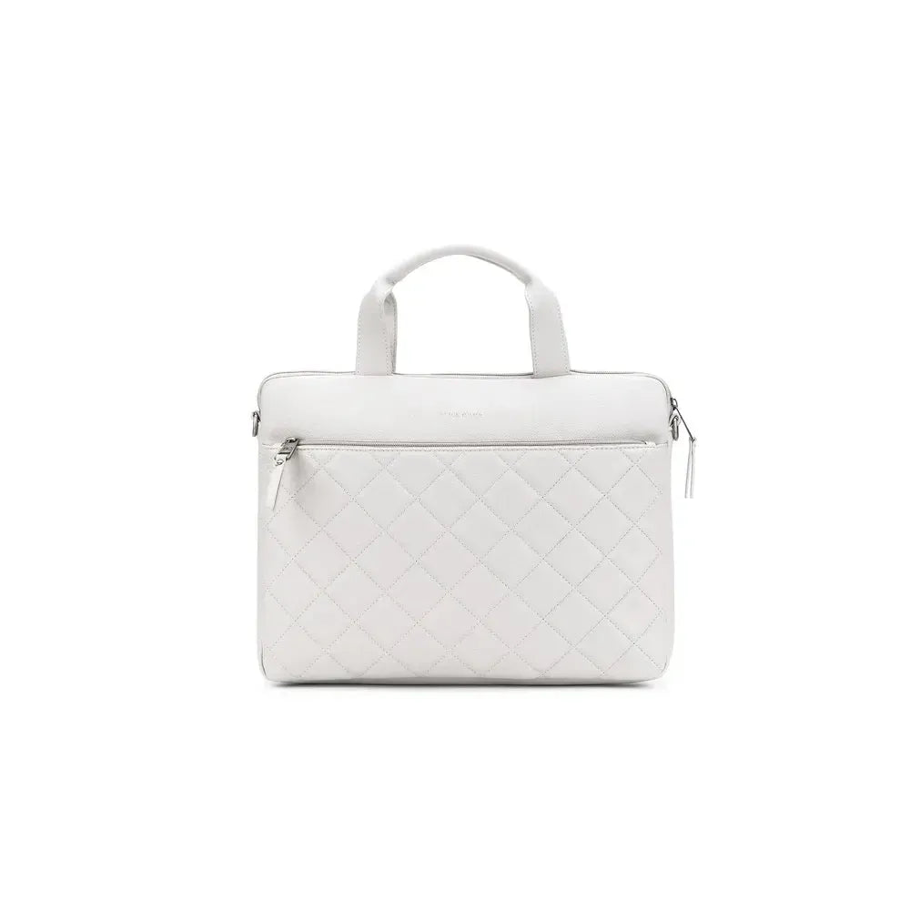 Charlie Oatmeal Computer Bag-Bags & Clutches-Black Caviar Designs-The Bay Room