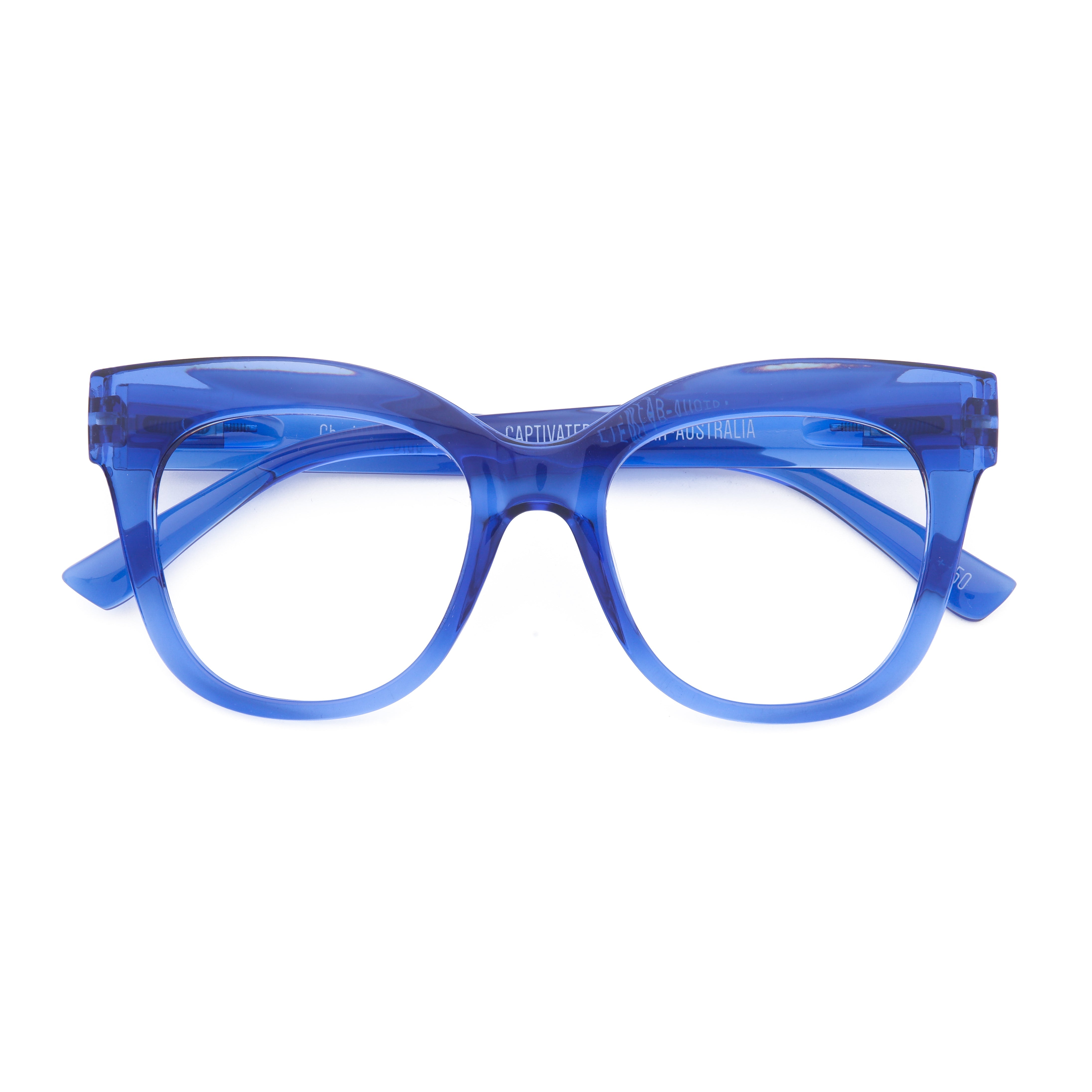 Charlotte Anti-Blue Reading Glasses - Blue-Headwear & Sunglasses-Captivated Soul-The Bay Room