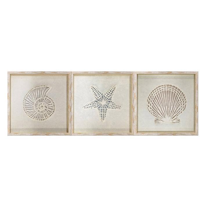 Chelsea Natural Taupe Shell Art-Wall Decor-Pure Homewares-The Bay Room