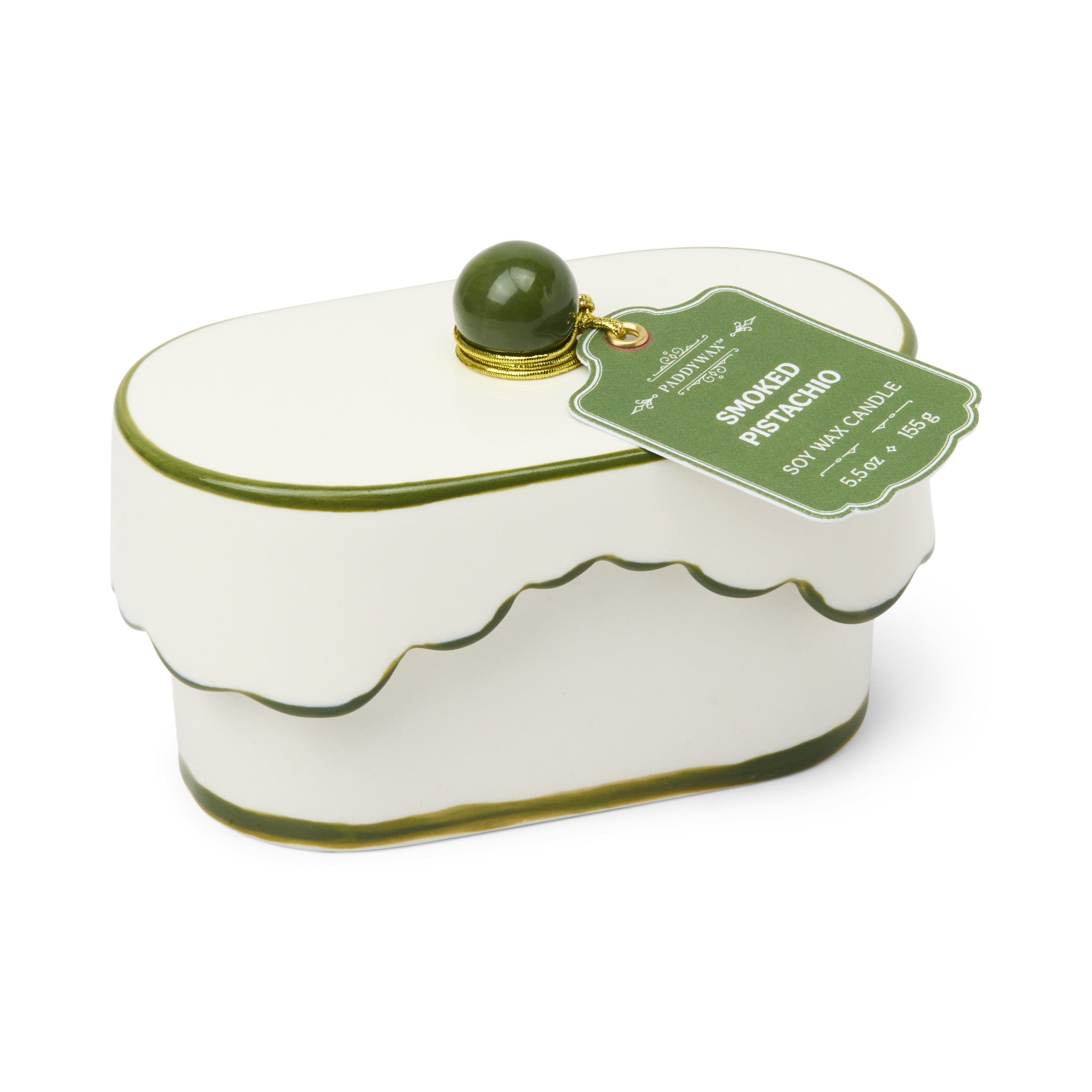 Cherie Ceramic Candle 155g - Smoked Pistachio-Candles & Fragrances-Paddywax-The Bay Room